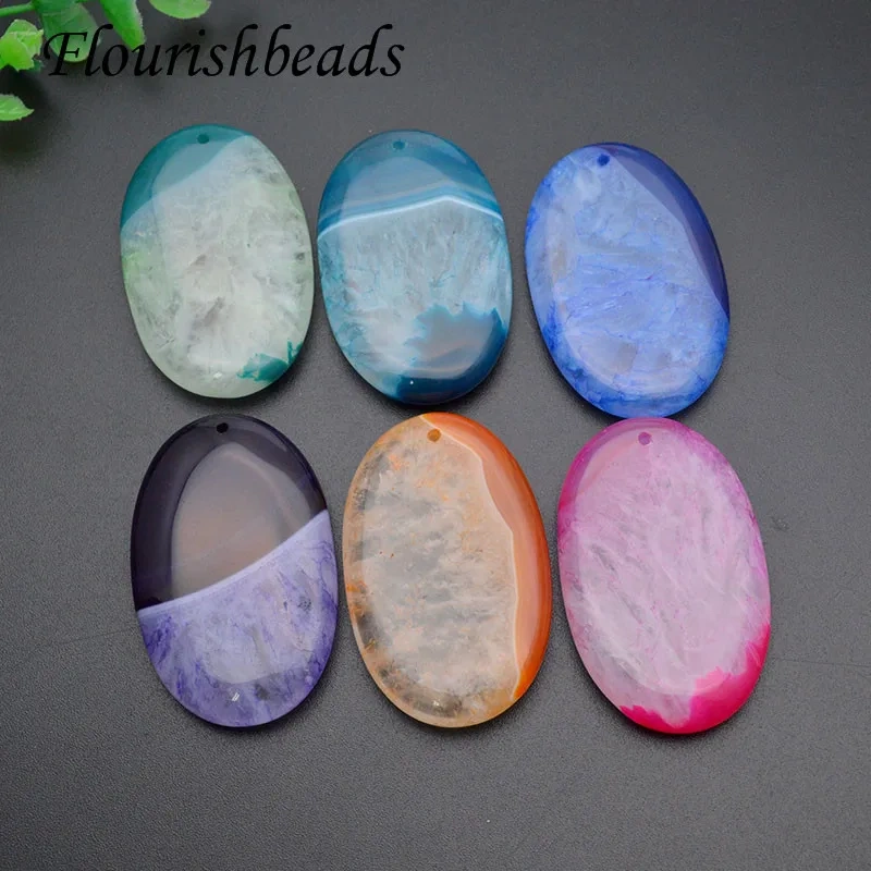 Wholesale 5pcs/lot Bright Color Druzy Quartz Agate Stone Slab Pendant Fit DIY Necklace Making