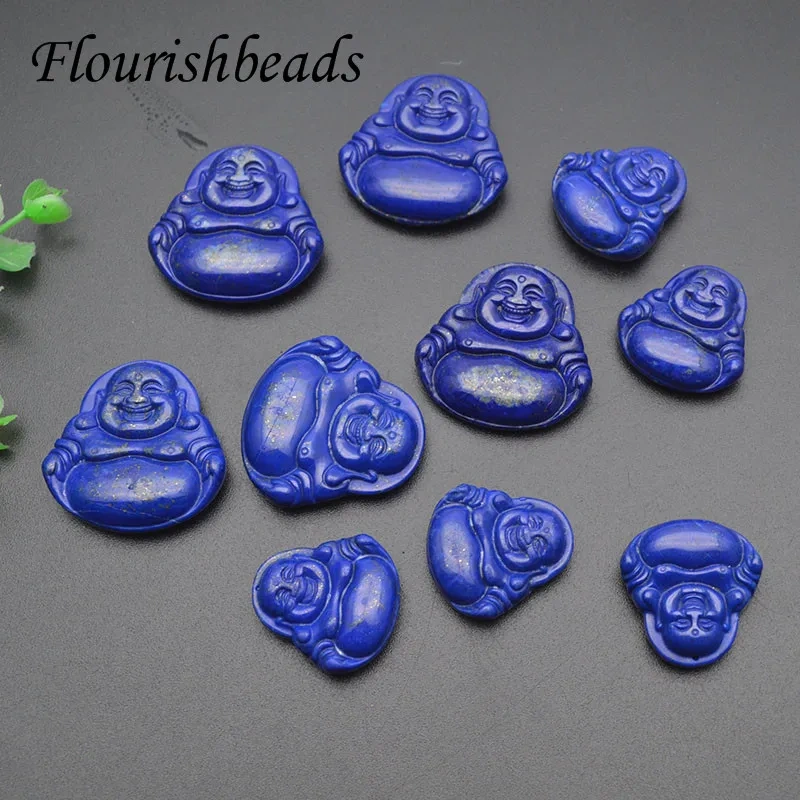High Quality Natural Lapis Buddha Head Shape Pendant for DIY Jewelry Necklace Pendant