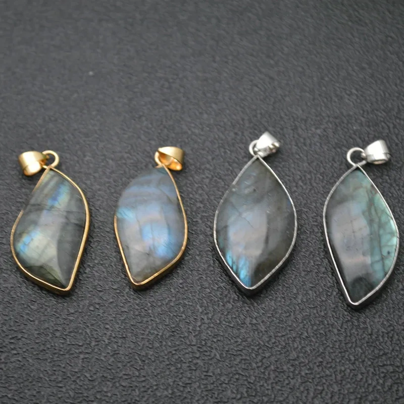New Design Natural Amethyst Pillar Point 7 Colors Stones Chakra Metal Bead Cap Pendant Energy Jewelry