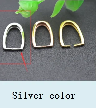 10pcs S925 Silver Pendant Clips Pinch Bail Clasps Buckle Charm Necklace Connector Hook Connector for DIY Jewelry Making Parts