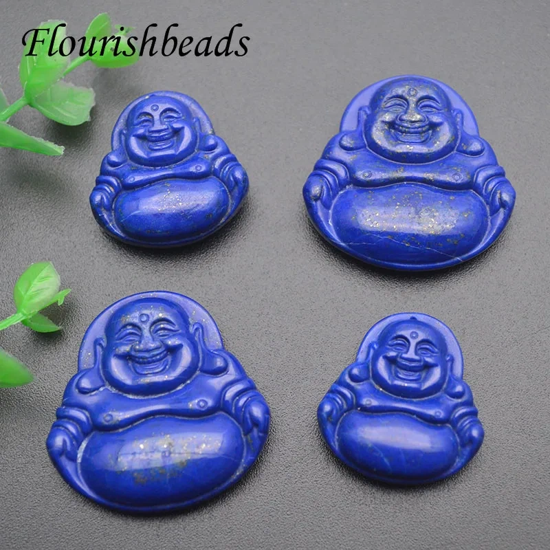 High Quality Natural Lapis Buddha Head Shape Pendant for DIY Jewelry Necklace Pendant