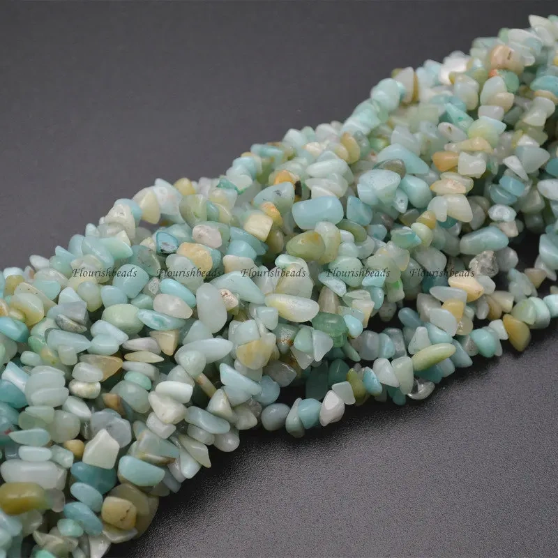 5~8mm Natural Amazonite Irregular Shape Stone Chips Loose Beads 1 Strand