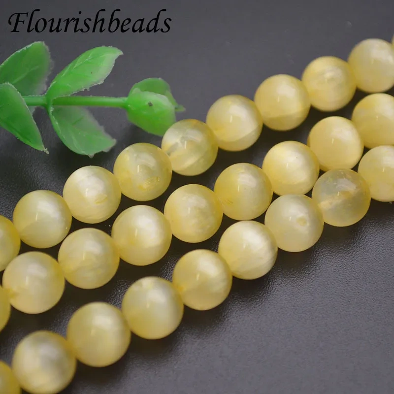 6mm 8mm Selenite Stone Round Loose Spacer Beads for DIY Fine Jewelry Making Accessories