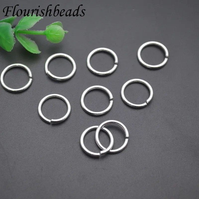 925 Sterling Silver 1.5x13mm Split Ring Open Single Loops Jump Rings Connectors for Jewelry Making 20pcs/lot