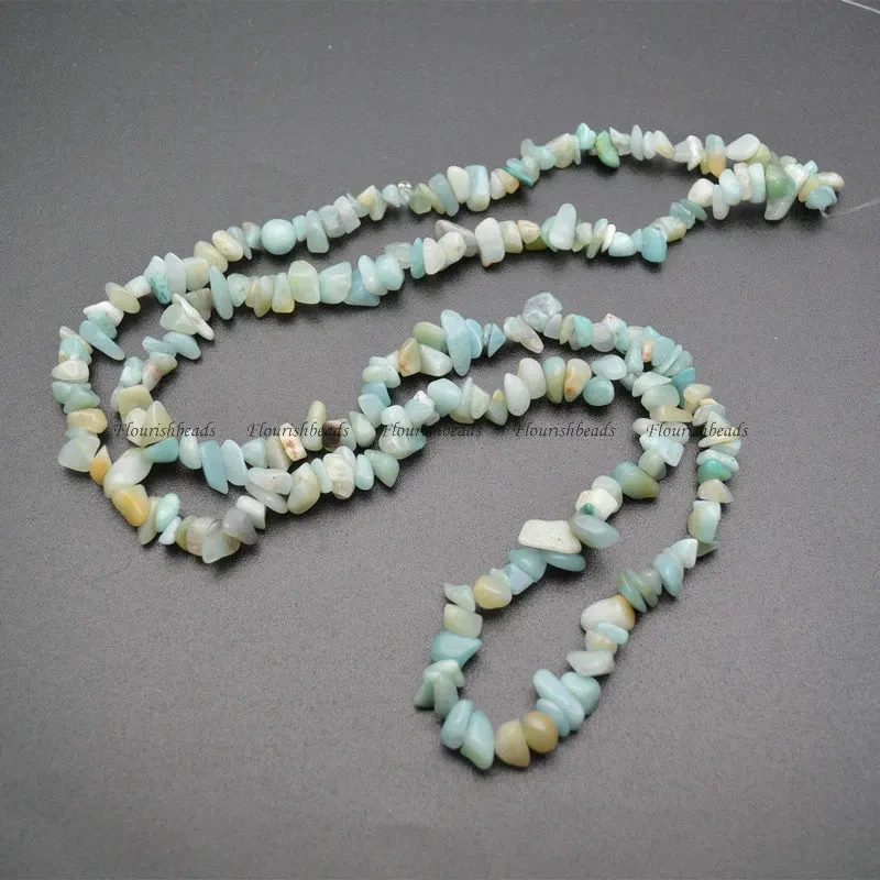 5~8mm Natural Amazonite Irregular Shape Stone Chips Loose Beads 1 Strand