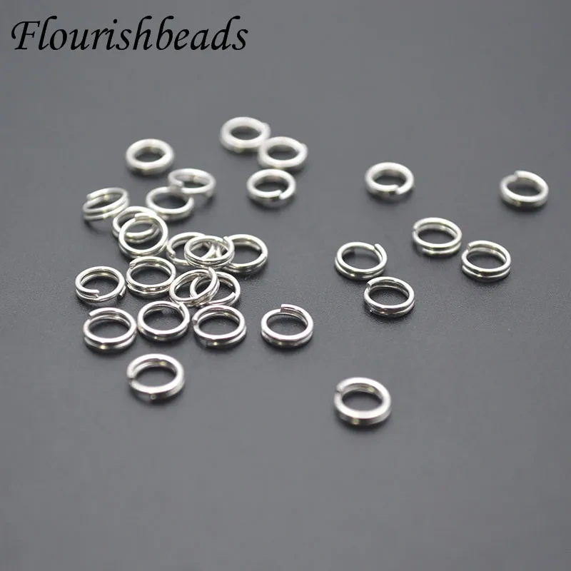 4/5/6mm Solid 925 Sterling Silver Rings Double Loop Split Jump Rings Jewelry DIY Accessories 100-200pcs/lot