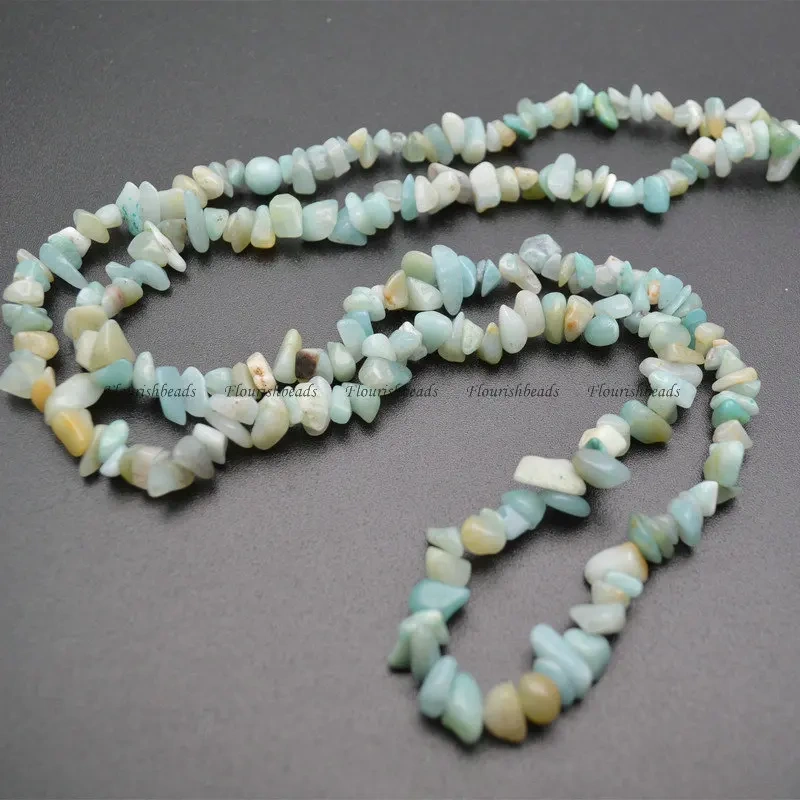 5~8mm Natural Amazonite Irregular Shape Stone Chips Loose Beads 1 Strand