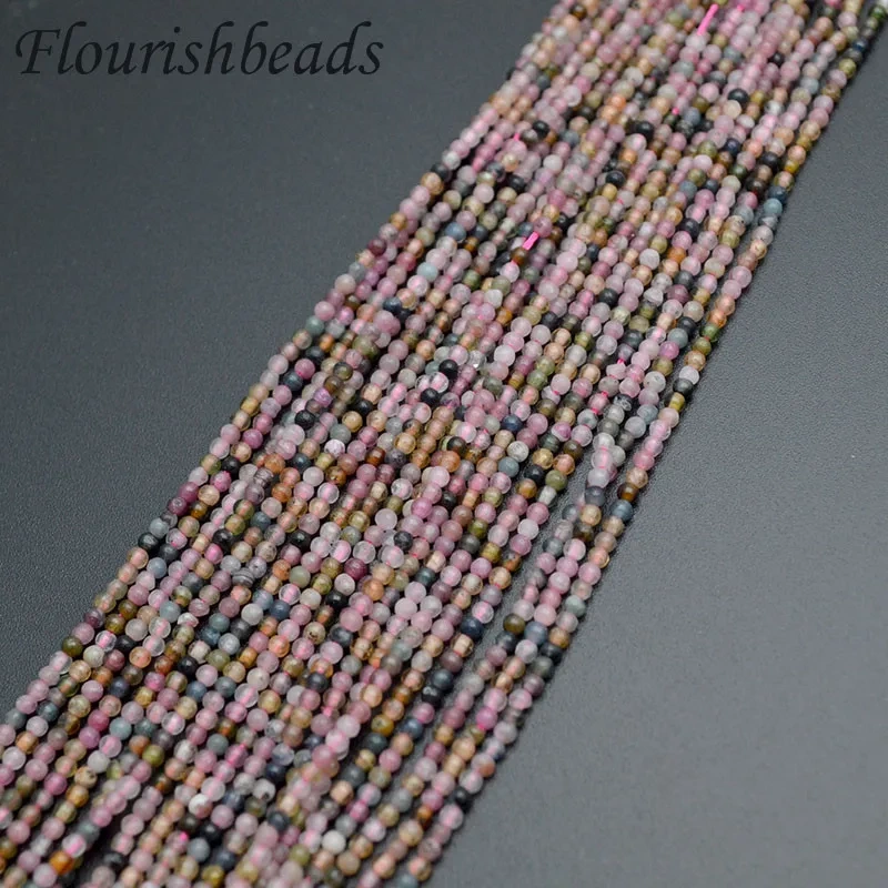 Wholesale 2mm Natural Stone Beads Rose Quartzs Amethysts Turquoise Tiger Yeads Beads for Jewelry Making DIY Bracelet Necklace