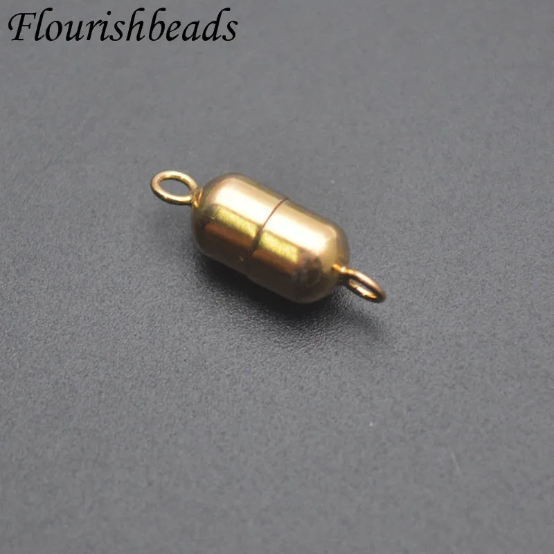 5pcs / Lot USA 14K Gold Filled Strong Magnetic Clasps Magnet End Clasp Connectors for DIY Necklace Jewelry Making