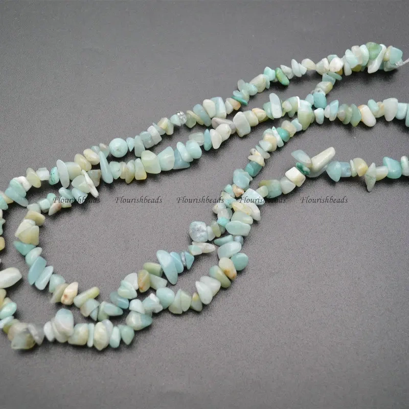 5~8mm Natural Amazonite Irregular Shape Stone Chips Loose Beads 1 Strand