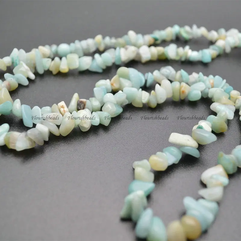 5~8mm Natural Amazonite Irregular Shape Stone Chips Loose Beads 1 Strand