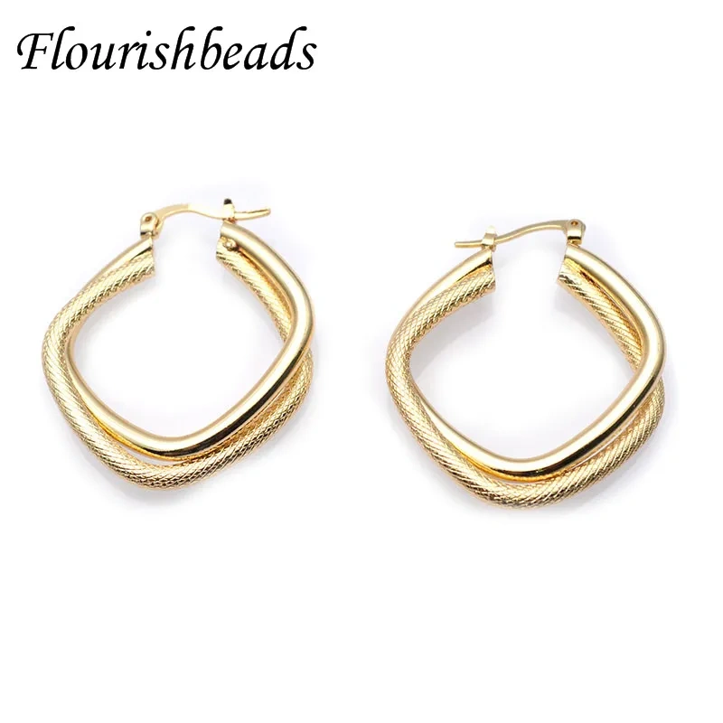 35x40mm Big Size Gold Color Earrings Retro French Geometry Earring for  Women Party Fashion Valentine's Jewelry Gifts