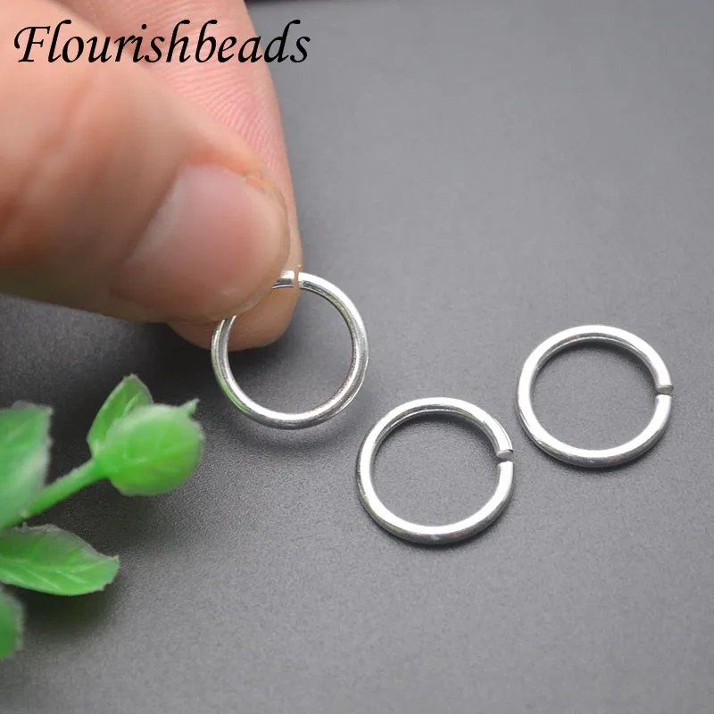 925 Sterling Silver 1.5x13mm Split Ring Open Single Loops Jump Rings Connectors for Jewelry Making 20pcs/lot