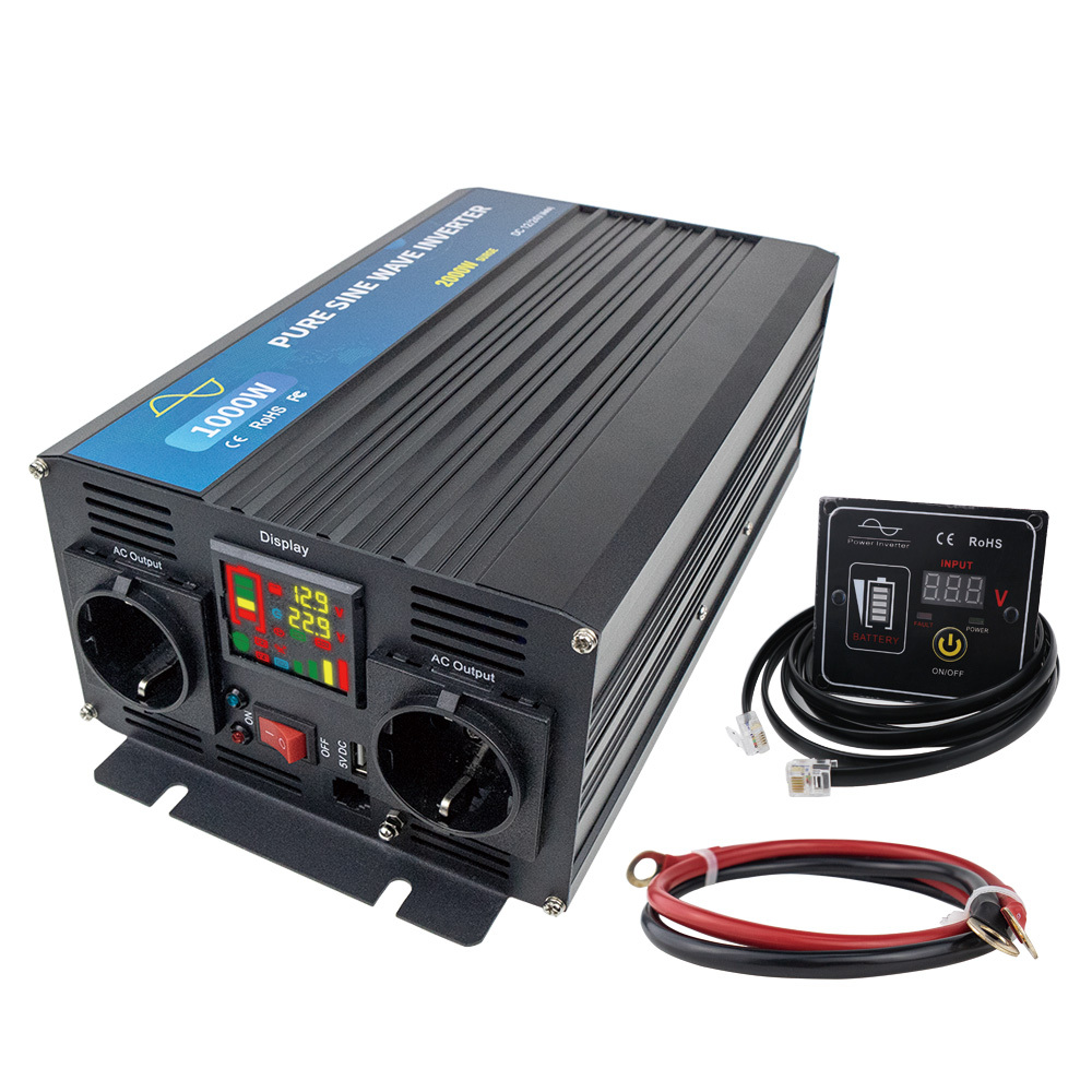 Mars Rock 1000W 12/24/48/72/96VDC High Quality Off Grid Pure Sine Wave Inverter