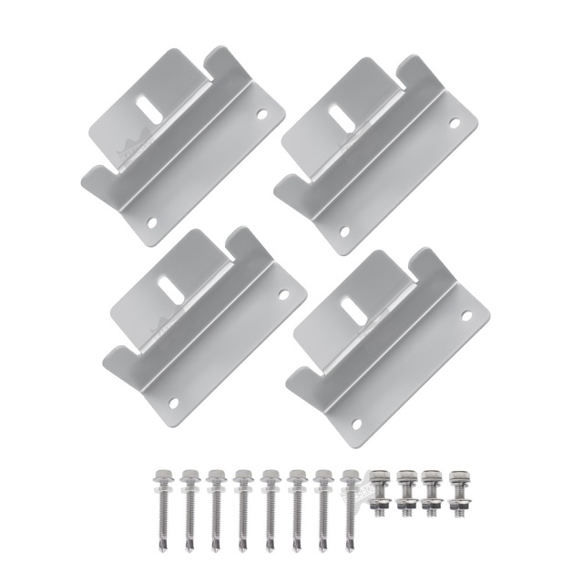 Mars Rock Z Type AL6005-T5 & SUS304 Rail Free Bracket Suitable for Roof Mount