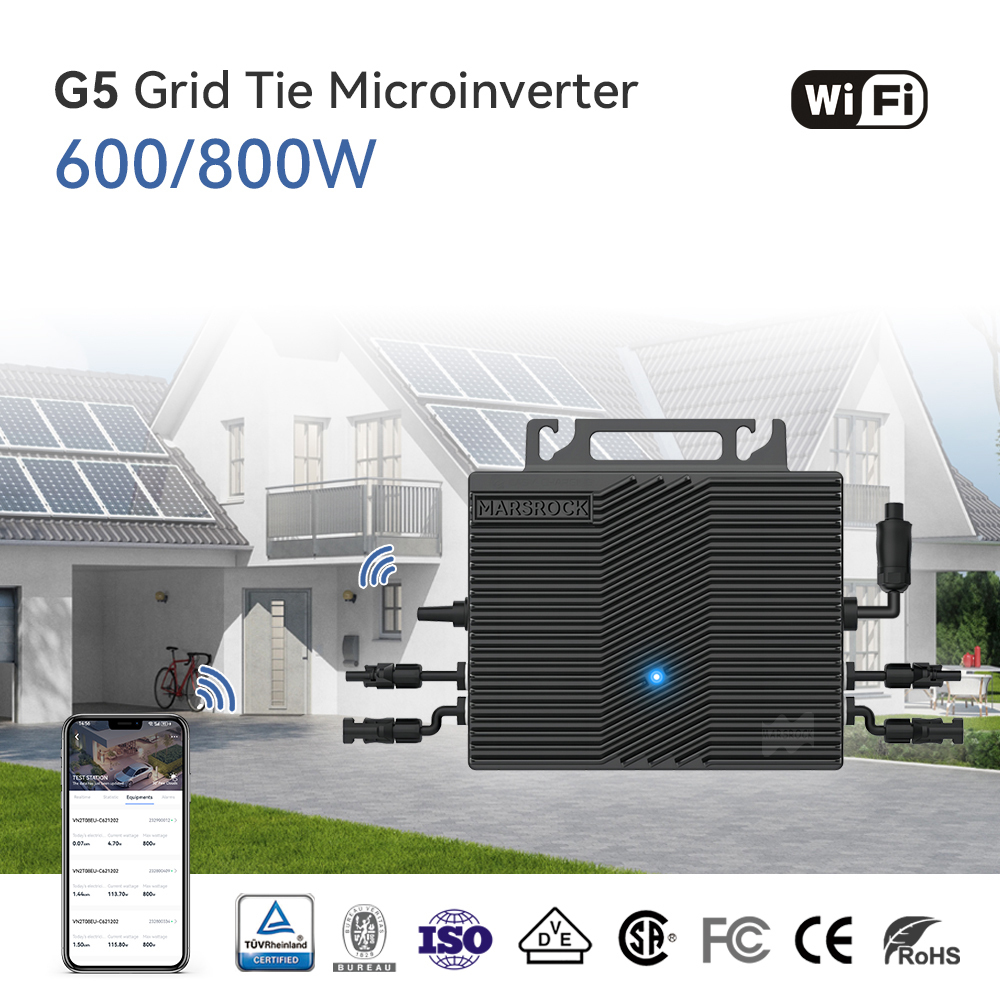 Mars Rock 600W G5 Series Manufacturer Direct Sales Grid Tie Microinverter 2 MPPT EU