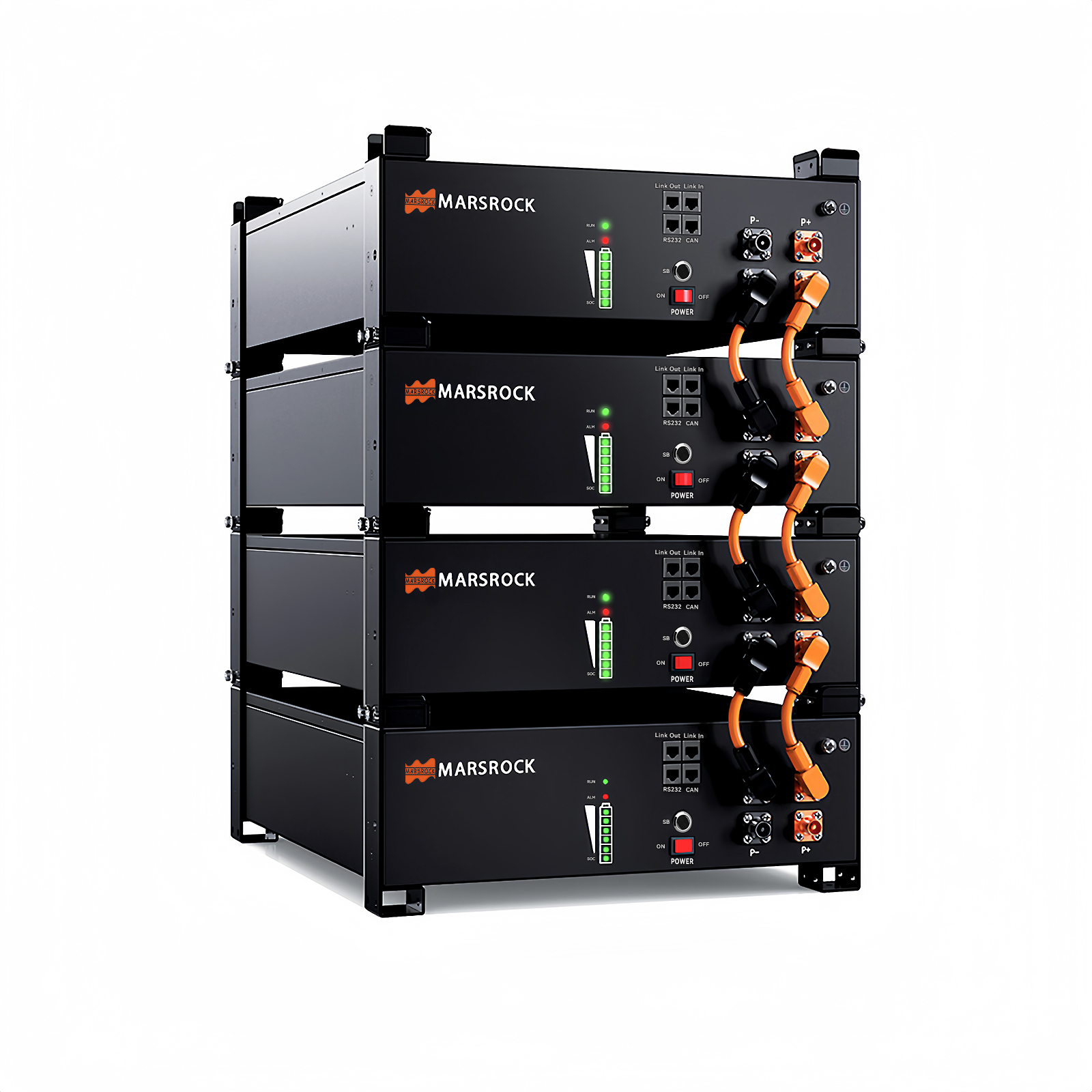 Mars Rock 5.324kWh*N 51.2V Rack Mounted 6000 Cycles LFP Energy Storage Battery