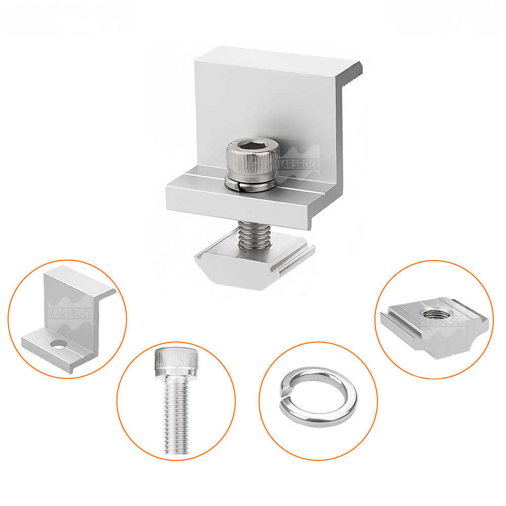 Mars Rock Z Type AL6005-T5 & SUS304 Rail Free Bracket Suitable for Roof Mount