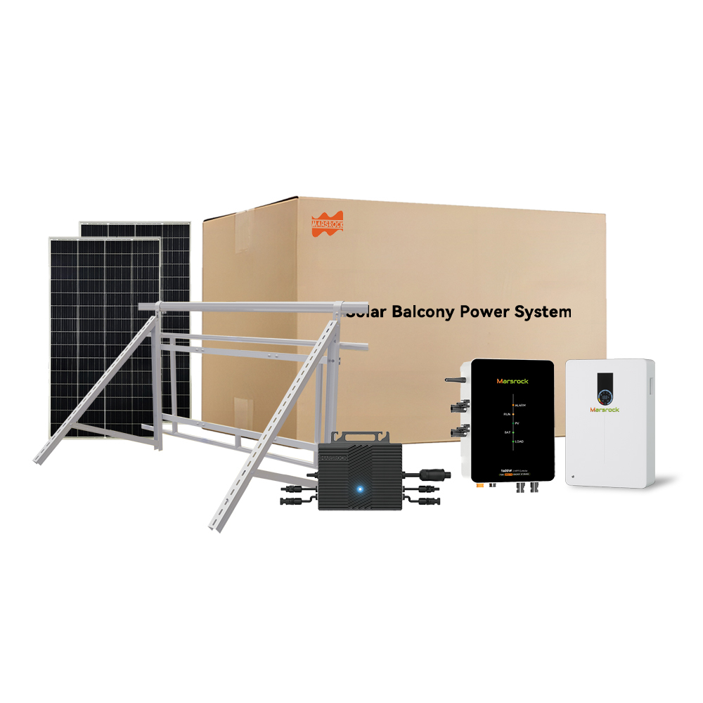 Mars Rock Mars Rock 800W Mini Balcony Solar System Home Use Solar Energe Storage System Complete Set For Home Solar Energy System