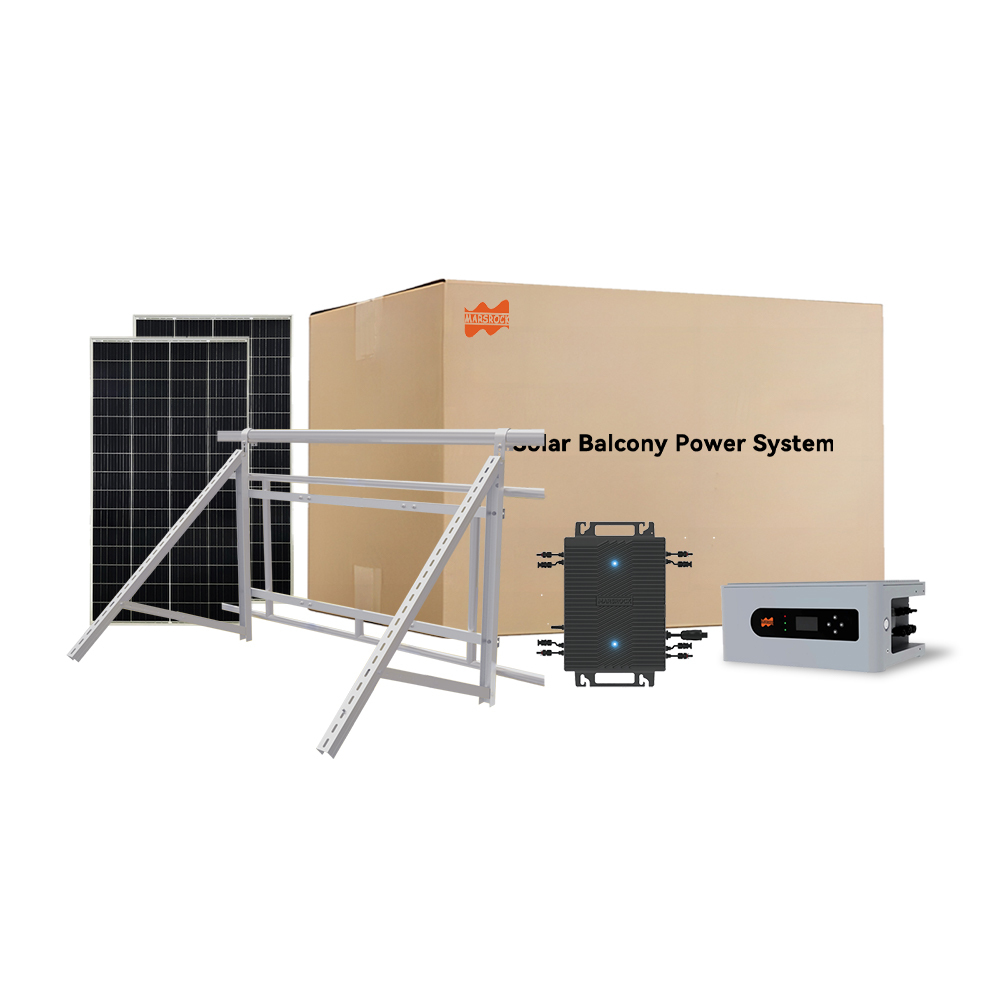 Mars Rock Mars Rock 2000W Mini Balcony Solar System Home Use Solar Energy Storage System Complete Set For Home Solar Energy System
