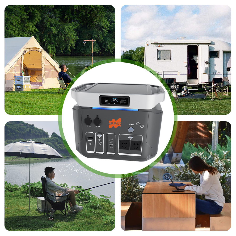 Mars Rock 1500W 1536Wh 110/220V Portable Power Station Suitable for Travel