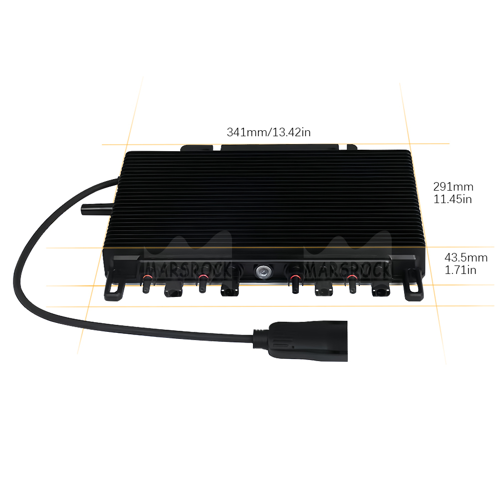 Mars Rock 1600W 230V 4MPPT IP67 WiFi Microinverter Suitable for Balcony System