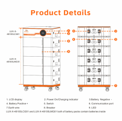 Mars Rock LG 51.2V 100Ah Stackable Energy Storage LiFePO4 Battery Suit for home