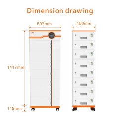 Mars Rock LG 51.2V 100Ah Stackable Energy Storage LiFePO4 Battery Suit for home