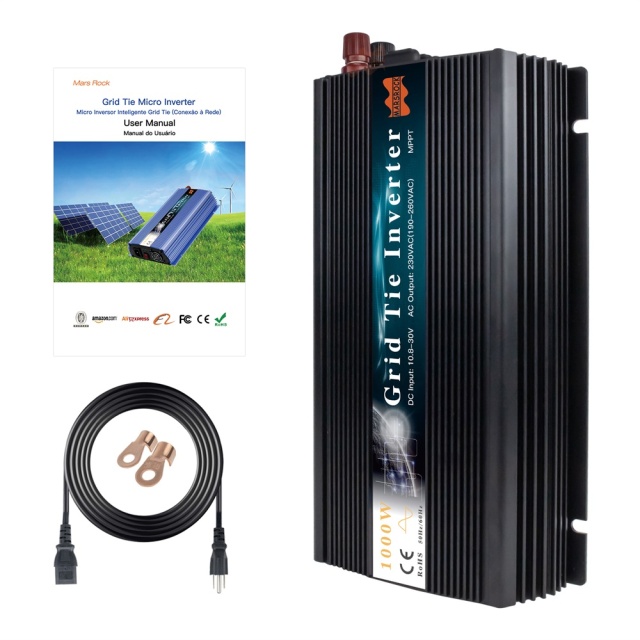 Mars Rock 1000W 18/36V Grid-Tie Micro Inverter for Solar Systems High Efficiency