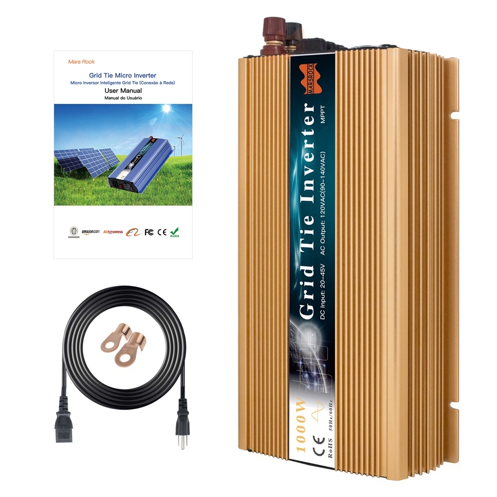 Mars Rock 1000W 18/36V Grid-Tie Micro Inverter for Solar Systems High Efficiency