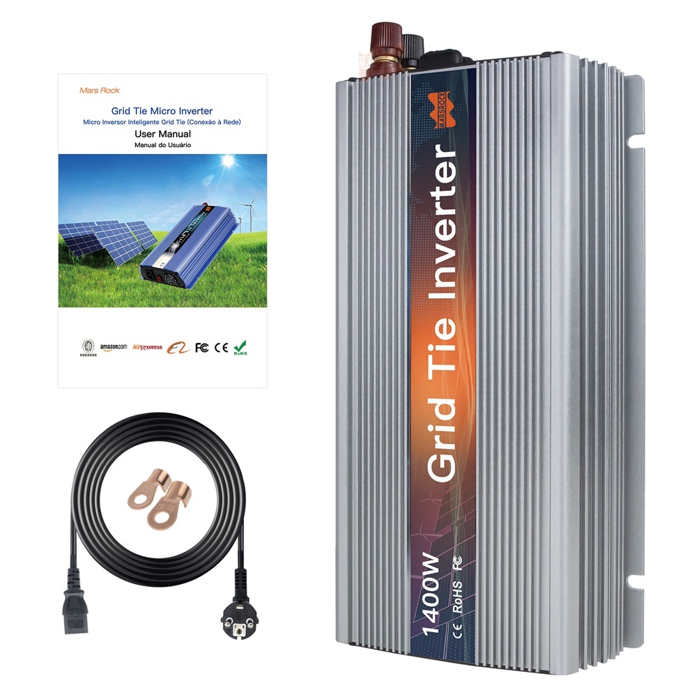 Mars Rock 1400W 18/36V Grid-Tie Micro Inverter for Solar Systems High Efficiency