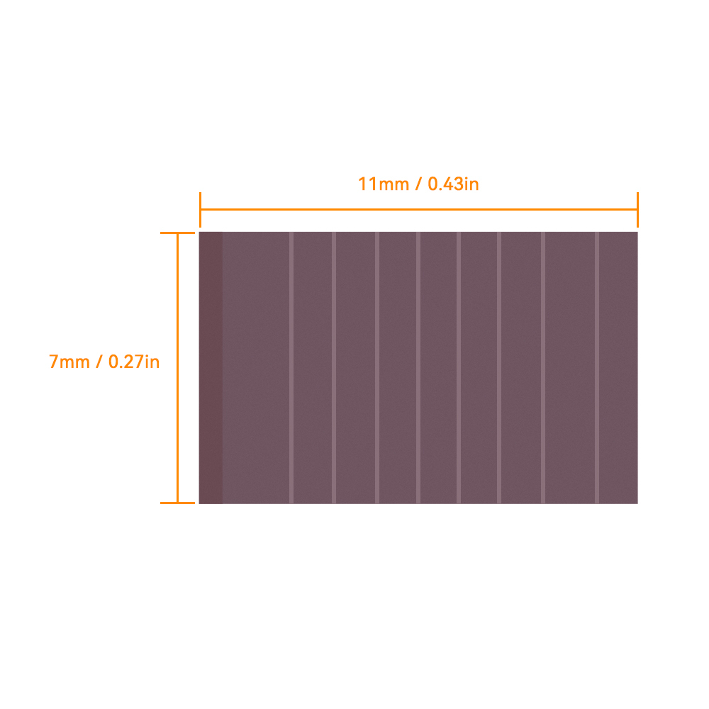 Mars Rock MarsRock Customized  3V 0.6μA 11*7*1.1mm Weak Light Amorphous Solar Cell Mini Small Solar Panel Light