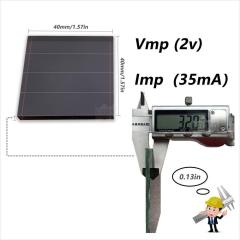 Mars Rock MarsRock  Customized 1.7V 30mA 40*40*3.2mm High Light Amorphous Solar Cell Mini Small Panel Light