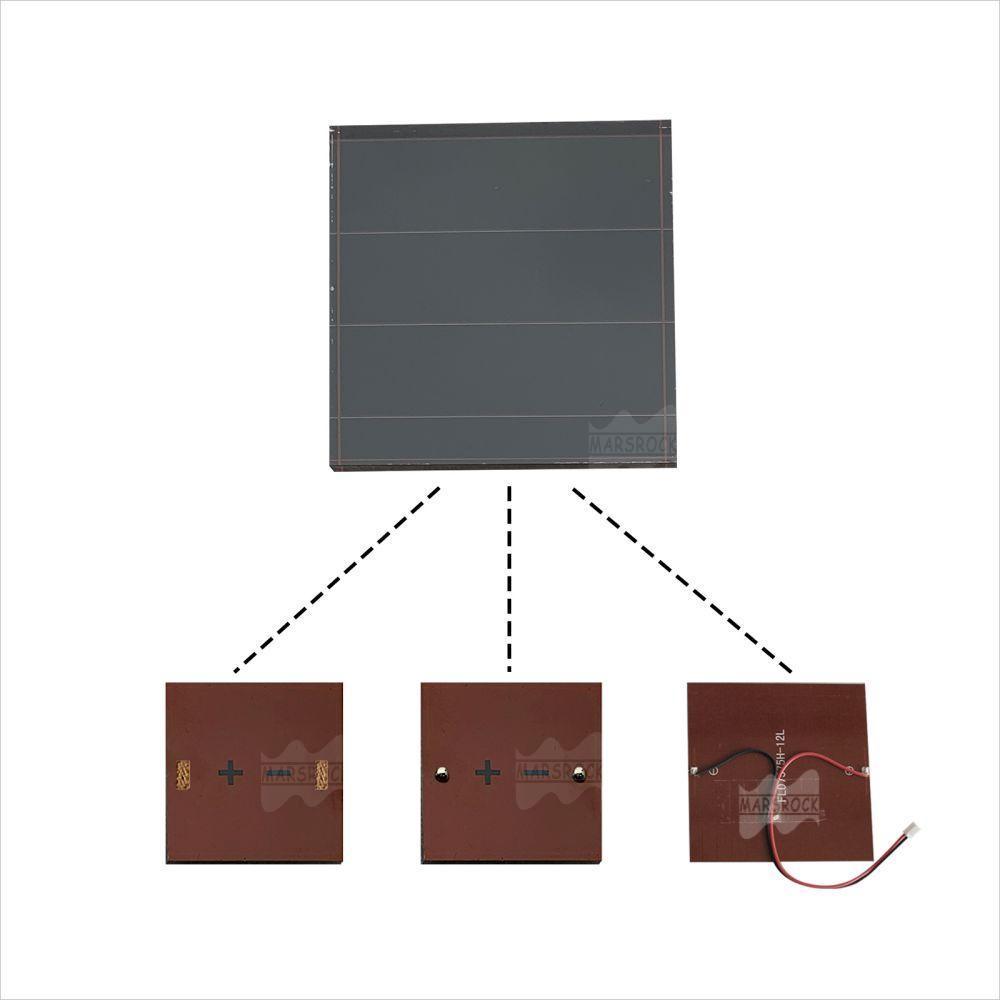 Mars Rock MarsRock  Customized 1.7V 30mA 40*40*3.2mm High Light Amorphous Solar Cell Mini Small Panel Light