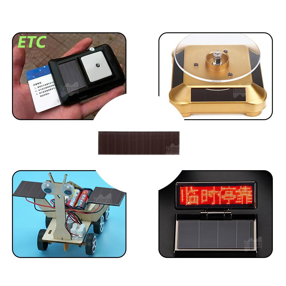 Mars Rock MarsRock Customized 6.1V 76.4mA 193*56*3.2mm High Light Amorphous Solar Cell Mini Small Solar Panel Light