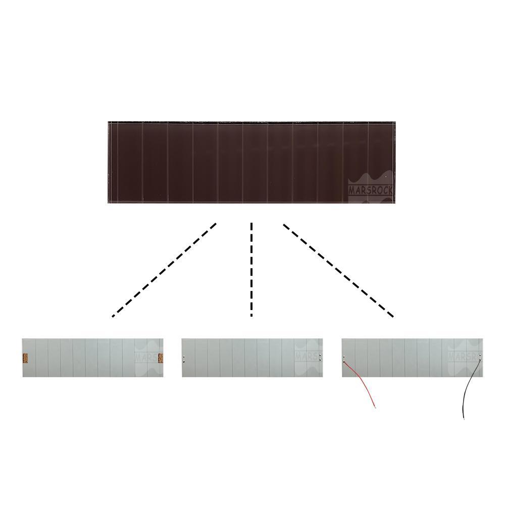 Mars Rock MarsRock Customized 6.1V 76.4mA 193*56*3.2mm High Light Amorphous Solar Cell Mini Small Solar Panel Light