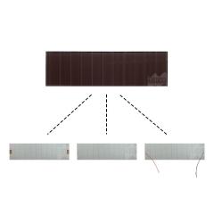 Mars Rock MarsRock Customized 6.1V 76.4mA 193*56*3.2mm High Light Amorphous Solar Cell Mini Small Solar Panel Light