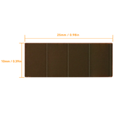 Mars Rock MarsRock Customized  1.5V 3.9μA 25*10*1.1mm Weak Light Amorphous Solar Cell Mini Small Solar Panel Light