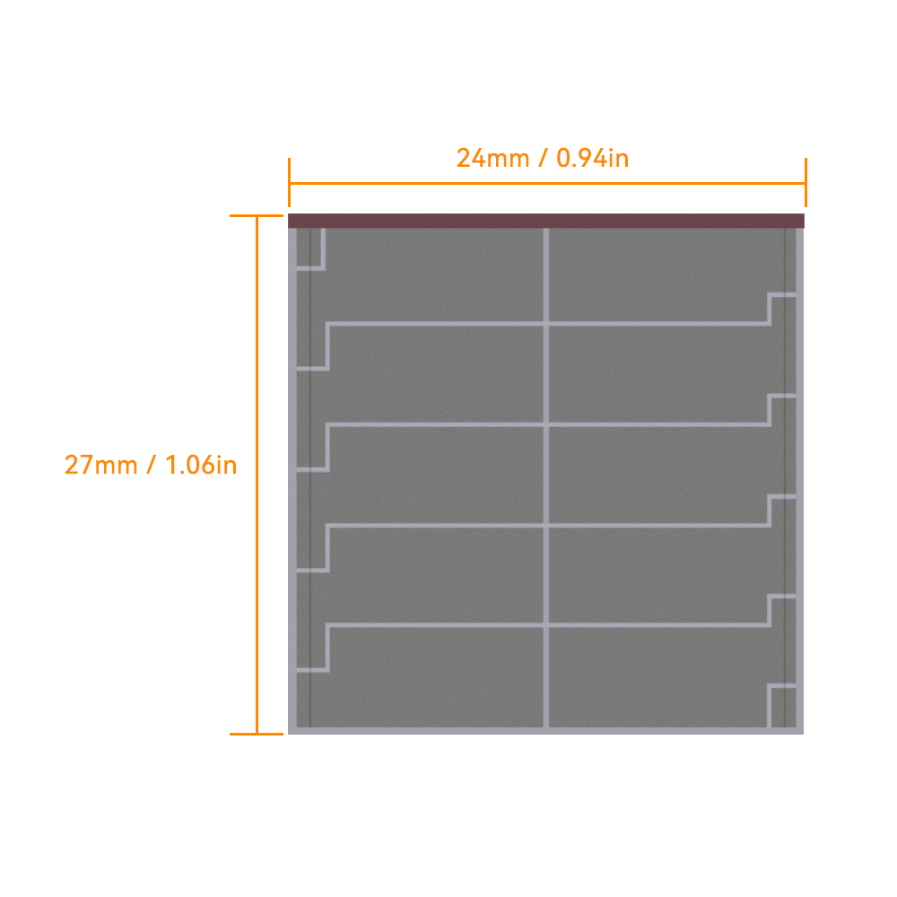Mars Rock MarsRock Customized  3.7V 4.0μA 27*24*1.1mm Weak Light Amorphous Solar Cell Mini Small Solar Panel Light