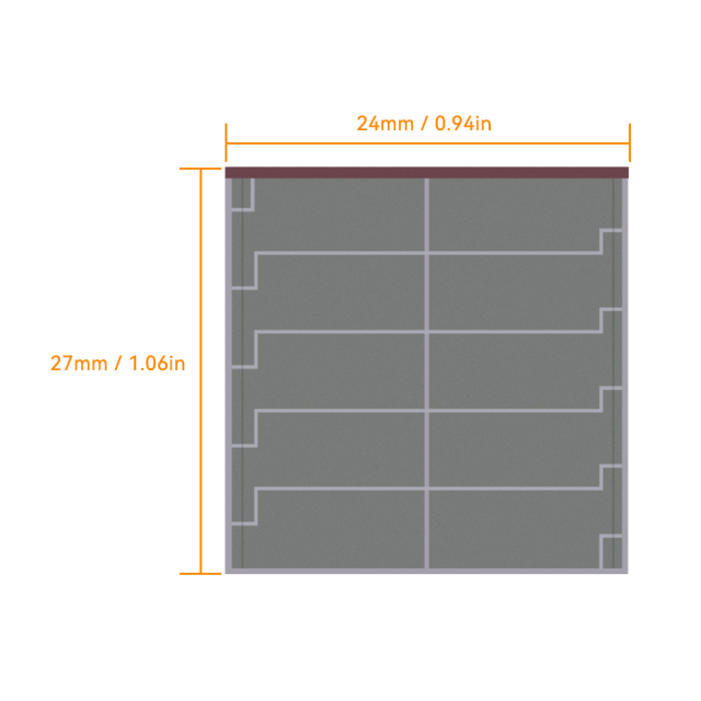 Mars Rock MarsRock Customized  3.7V 4.0μA 27*24*1.1mm Weak Light Amorphous Solar Cell Mini Small Solar Panel Light