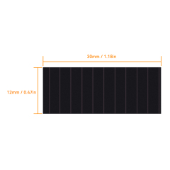Mars Rock MarsRock Customized  3.7V 2.5μA 30*12*1.1mm Weak Light Amorphous Solar Cell Mini Small Solar Panel Light