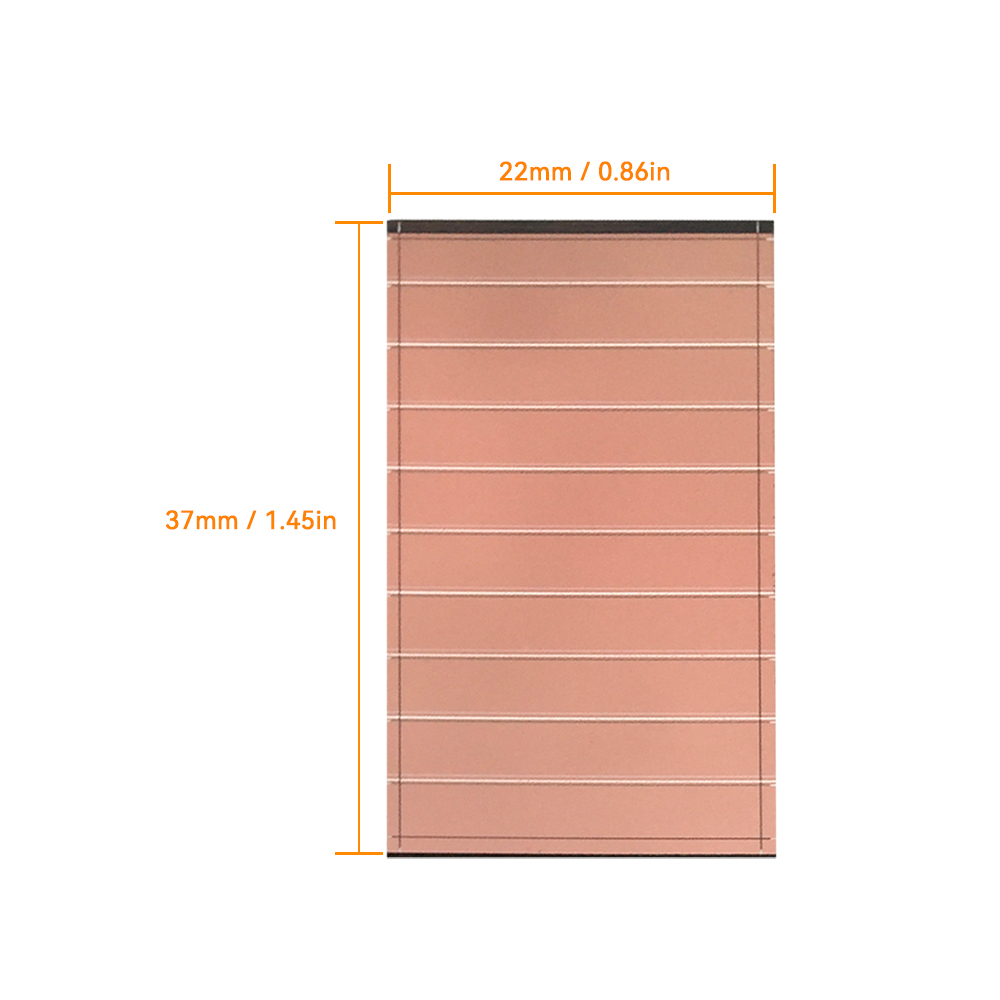 Mars Rock MarsRock Customized  3.3V 6.0μA 37*22*1.1mm Weak Light Amorphous Solar Cell Mini Small Solar Panel Light