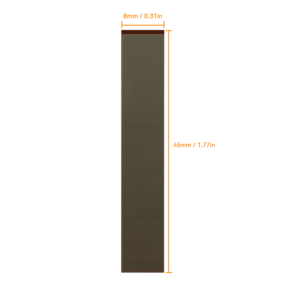 Mars Rock MarsRock Customized 1.8V 5.0μA 45*8*1.1mm Weak Light Amorphous Solar Cell Mini Small Solar Panel Light