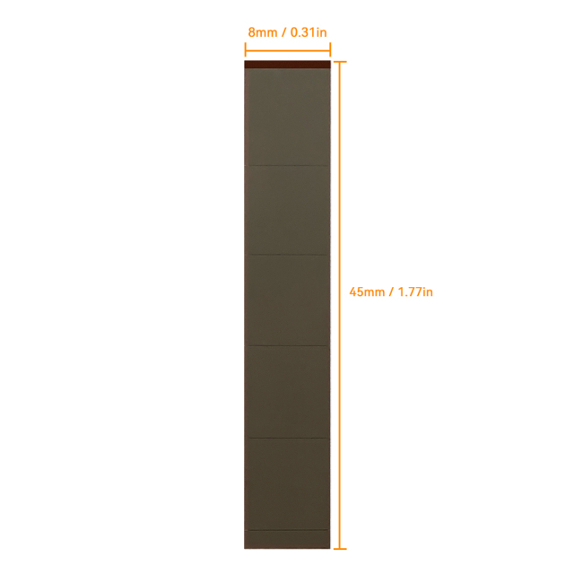 Mars Rock MarsRock Customized 1.8V 5.0μA 45*8*1.1mm Weak Light Amorphous Solar Cell Mini Small Solar Panel Light