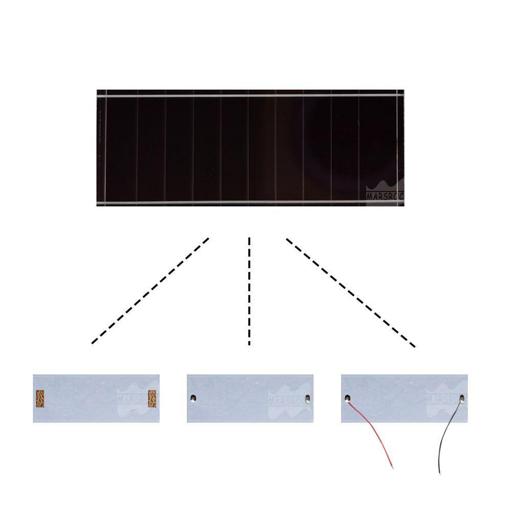 Mars Rock MarsRock  Customized 5.5V 10mA 50*20*3.2mm High Light Amorphous Solar Cell Mini Small Solar Panel Light