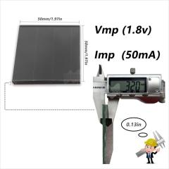 Mars Rock MarsRock  Customized 1.8V 40mA 50*50*3.2mm High Light Amorphous Solar Cell Mini Small Solar Panel Light