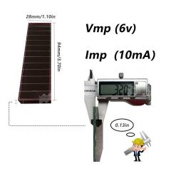 Mars Rock MarsRock Customized 6.5V 10mA 65*52*3.2mm High Light Amorphous Solar Cell Mini Small Solar Panel Light