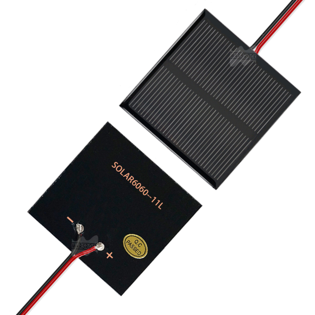 Mars Rock MarsRock Customized 5.5V 90mA 60*60mm  Monocrystalline  Ones Solar Cell Mini Small Solar Panel