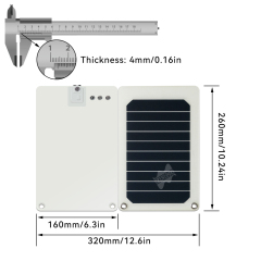 Mars Rock MarsRock Customized 5V 5.5W 320*260mm  Monocrystalline Ones ETFE Solar Cell Mini Small Solar Panel Charging Panel
