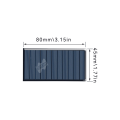 Mars Rock MarsRock Customized 6V 75mA 80*45mm  Monocrystalline  Ones Solar Cell Mini Small Solar Panel